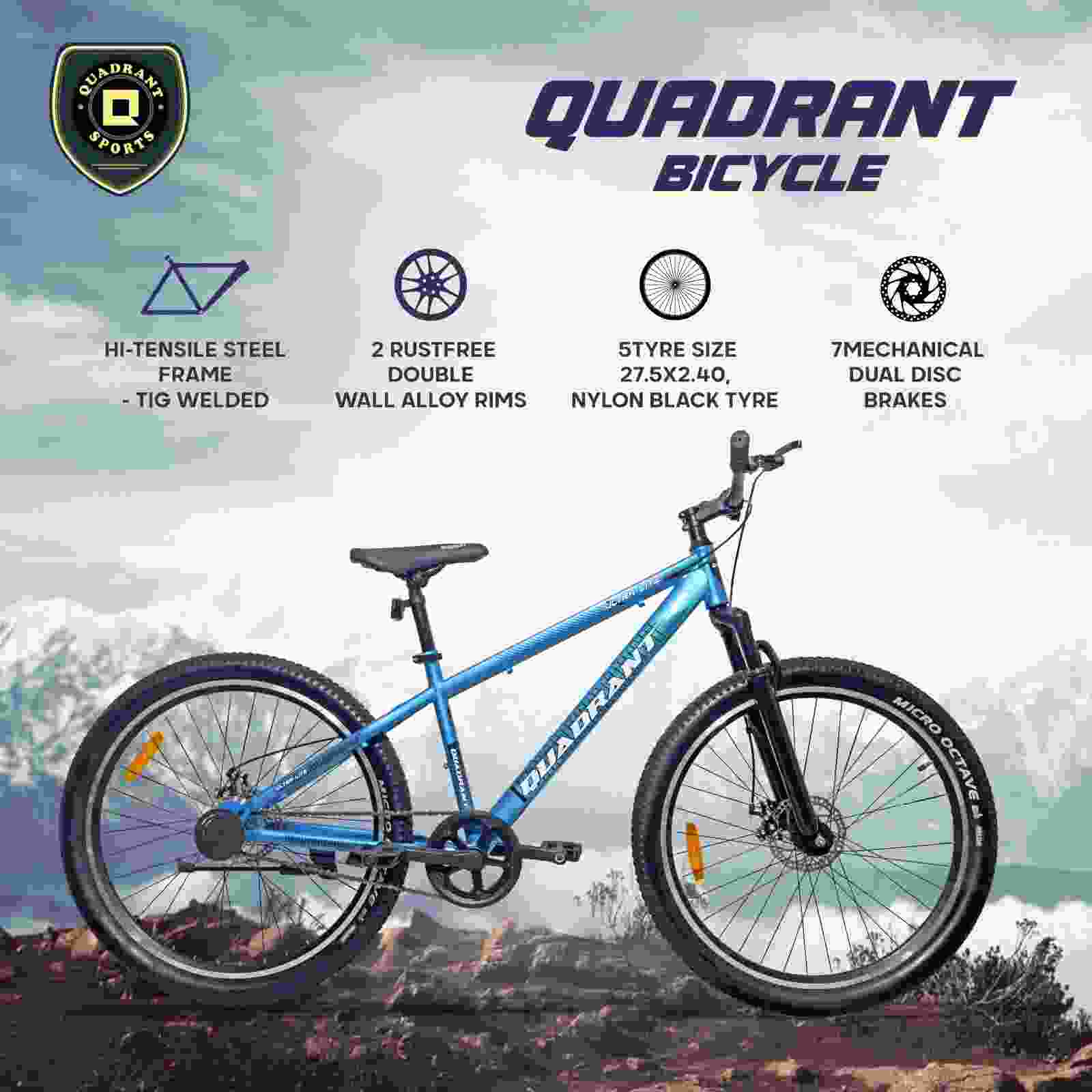 Quadrant Ultra Lite 27.5" – Single Speed Mountain Bicycle (Blue) - Image 10